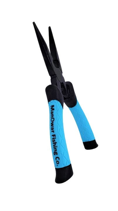 6" Straight Nose Blue Handle Plier - ManOwar Fishing Co.