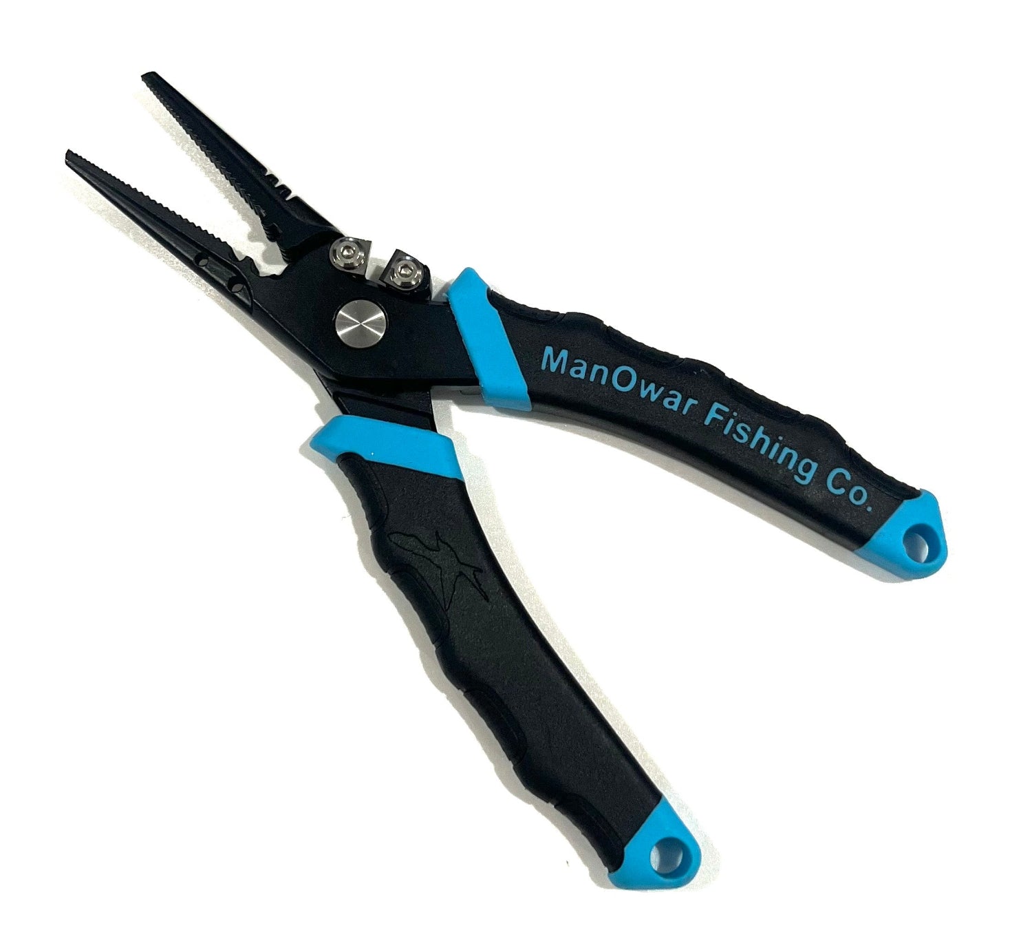 7.5" Stainless Steel Pliers Black Handle - ManOwar Fishing Co.