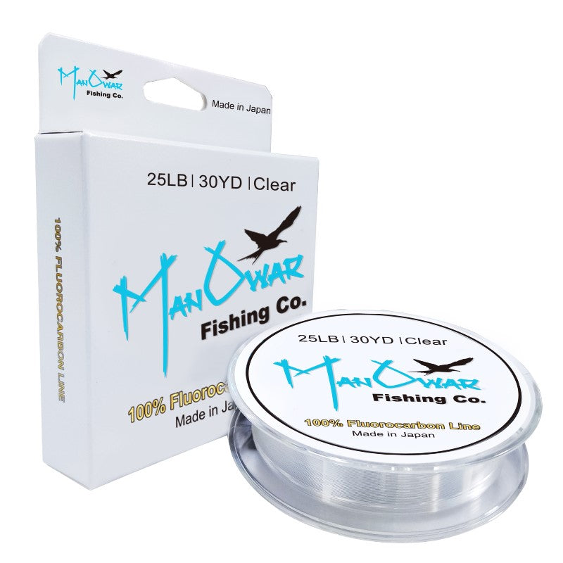 25LB Fluorocarbon 30 yrds - ManOwar Fishing Co.