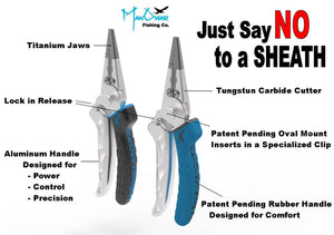 Just Say No to a Sheath Blue Handle (Right Side Clip) - ManOwar Fishing Co.